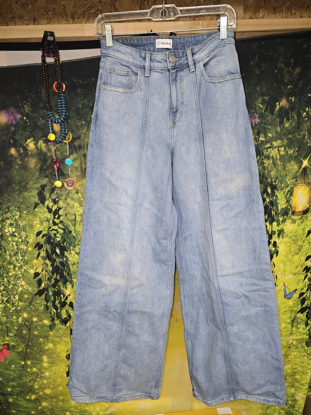 #181 The Drop High-Rise Wide Leg Jeans in Light Blue